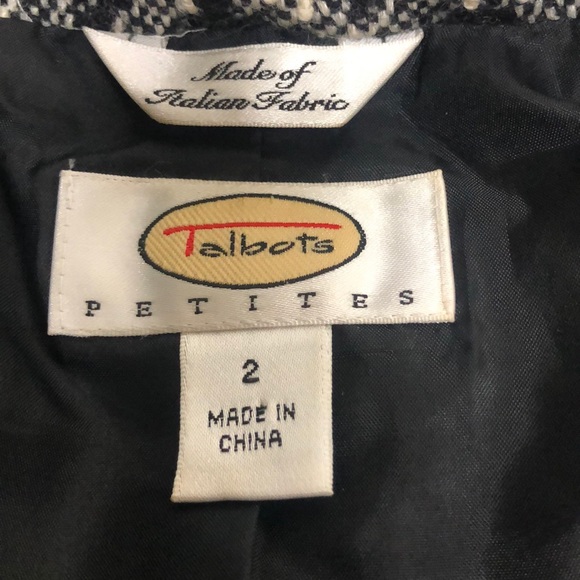 Talbots Vintage Cropped Wool Blend Jacket Sz 2 - Picture 7 of 13
